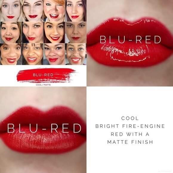 Rouge à lèvres Blu-red lipsense lipstick